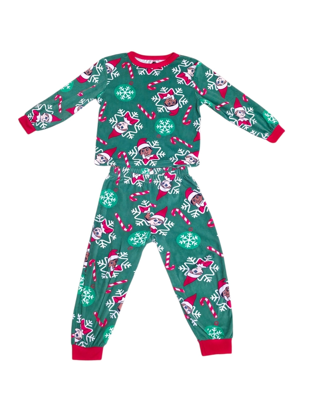 Lumistella Elf on the Shelf Christmas Pajama Set Kids Size 4 Holiday PJ